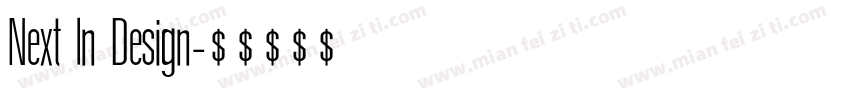 Next In Design字体转换